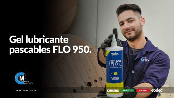 El Gel lubricante pasacables FLO 950 previene daños estructurales en el cableado y reduce drásticamente el esfuerzo físico de tracción.